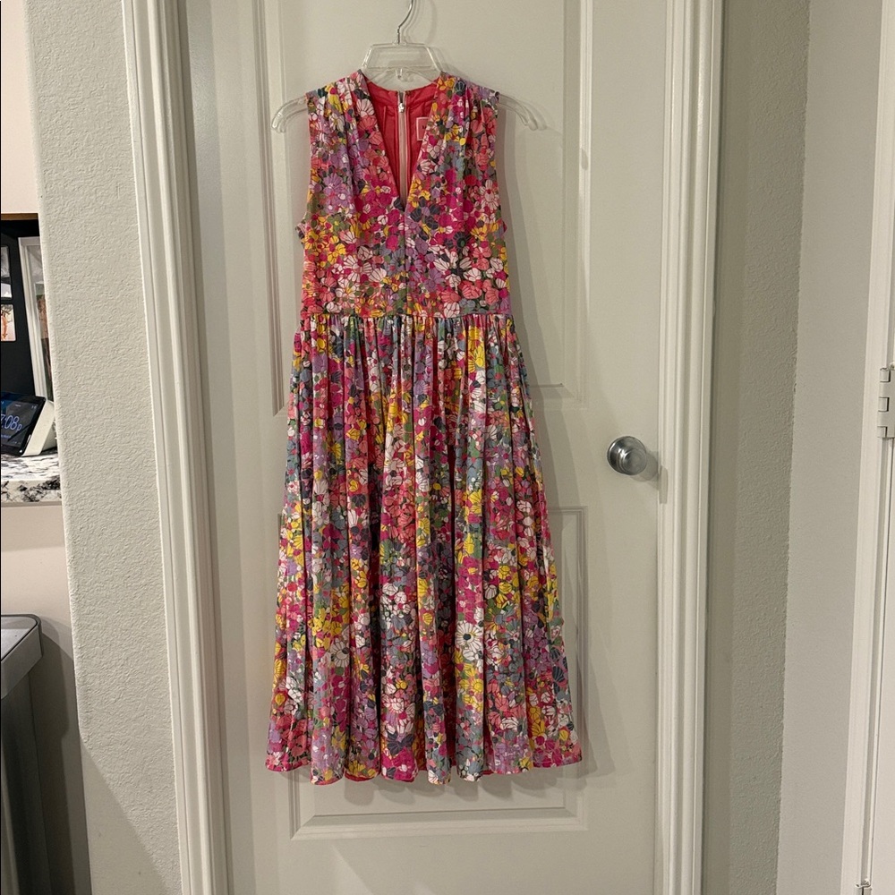 Kate Spade Colorful Floral Dress - midi